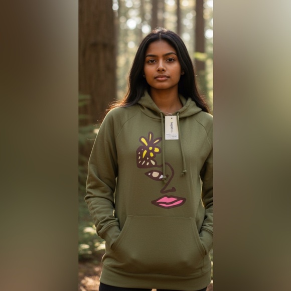 NEW Graphic design LGBQ  PEACE PROJECT 
Olive Green long sleeve - Picture 2 of 10